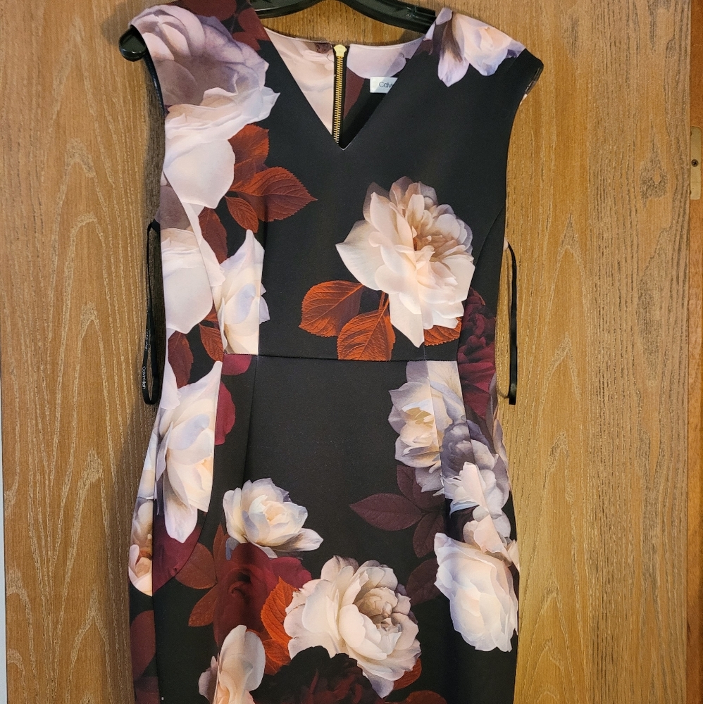 Calvin Klein Size 6 Scuba Dress